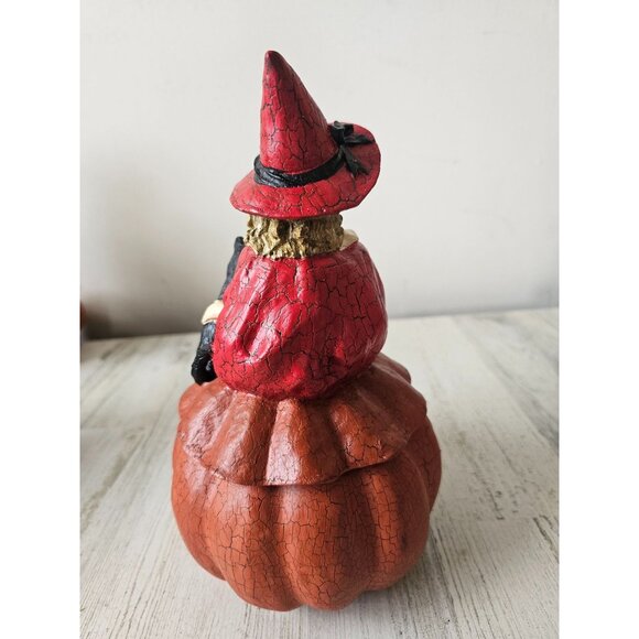 Bethany Lowe pumpkin Red Riding Hood cat Halloween decor jack-o'-lantern figurin - Picture 5 of 10